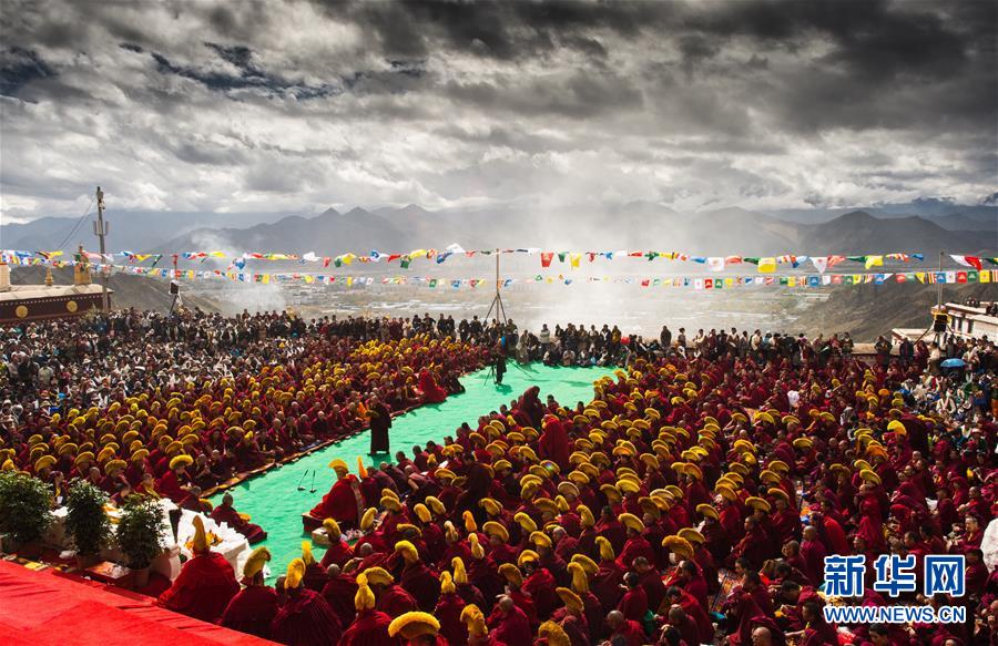 藏传佛教格鲁派最大寺院哲蚌寺举行建寺600周年庆典
