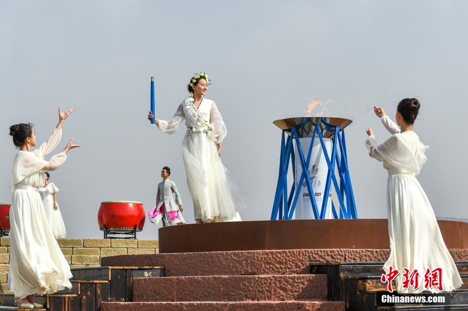 第二届全国青年运动会圣火在山西西侯度遗址成功采集