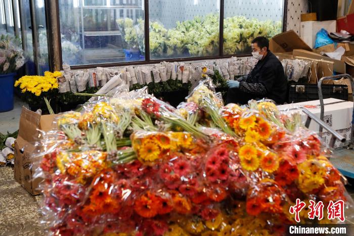 上海最大鲜花批发市场复工 各商家营业额恢复至七成
