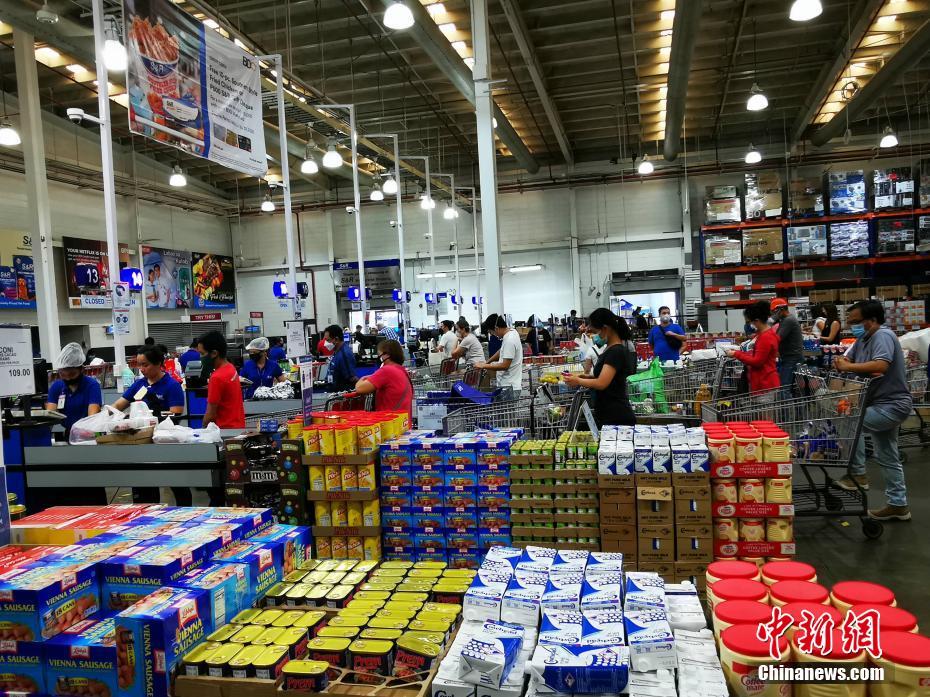 全球抗疫：马尼拉超市货品充足