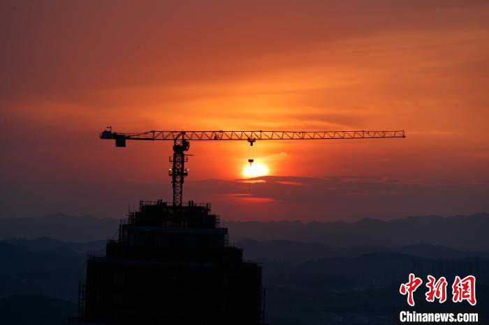 贵阳落日晚霞美如画