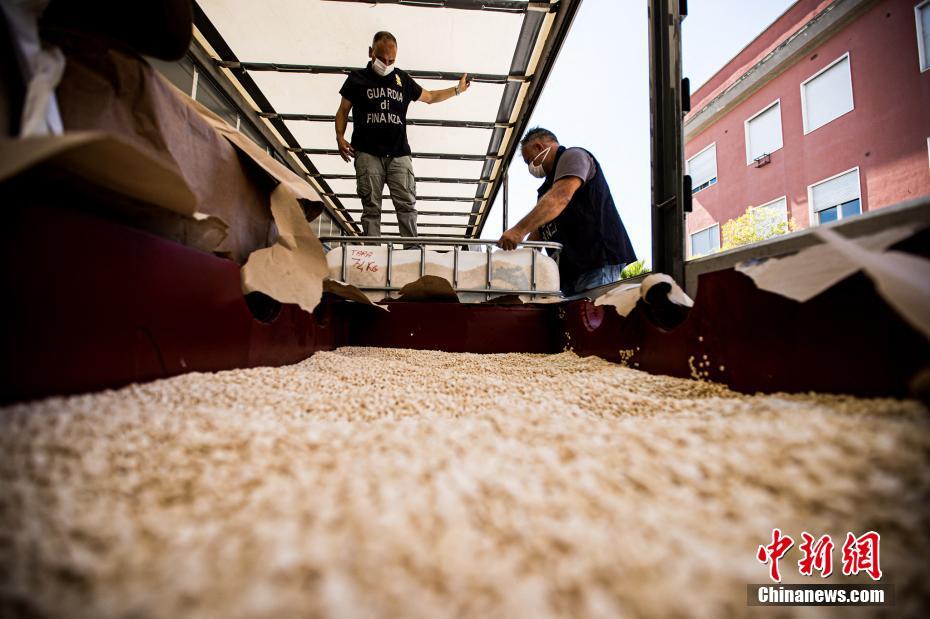 意大利警方在港口查获14吨毒品 价值超过10亿欧元