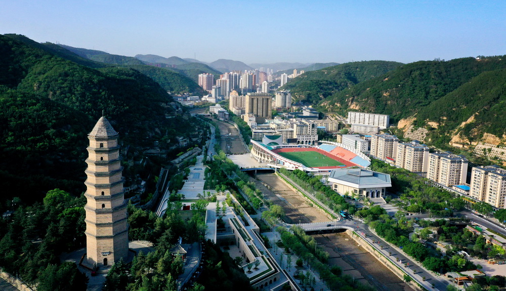 天空之眼瞰延安：老区不老 再焕新颜